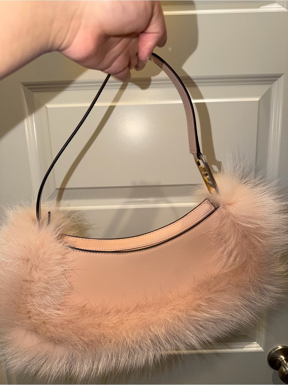 Fendi O'Lock Swing In Pink shoulder bag - Picture 3 of 11
